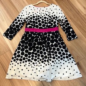 Black and white polka dot Eliza J. dress size 8